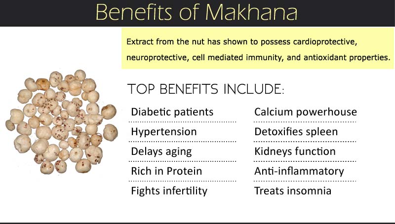 Makhana Benefits Infographics
