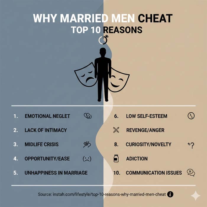 Married Men Cheat Infographic