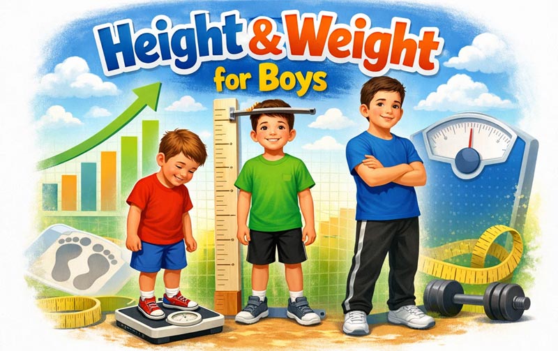 Height Weight Chart for Boys